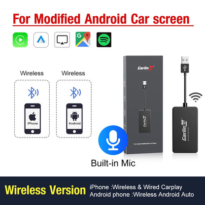 Adaptador Carplay sem Fio - Converta seu Carro para Wireless