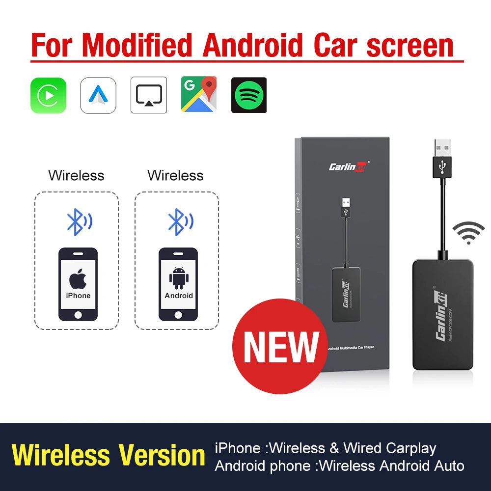 Adaptador Carplay sem Fio - Converta seu Carro para Wireless