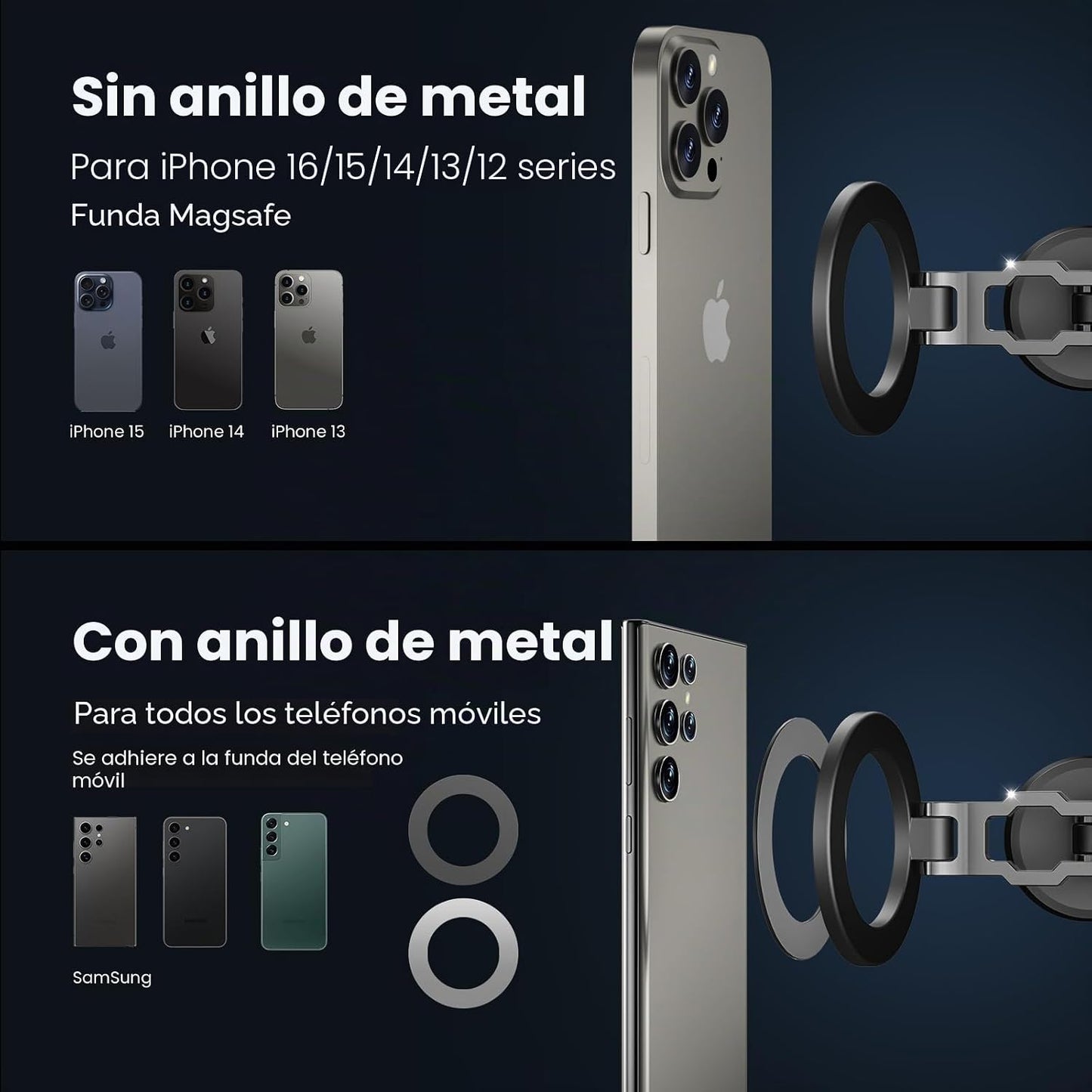 Suporte Magnético MagSafe para Carro - Rotação 360