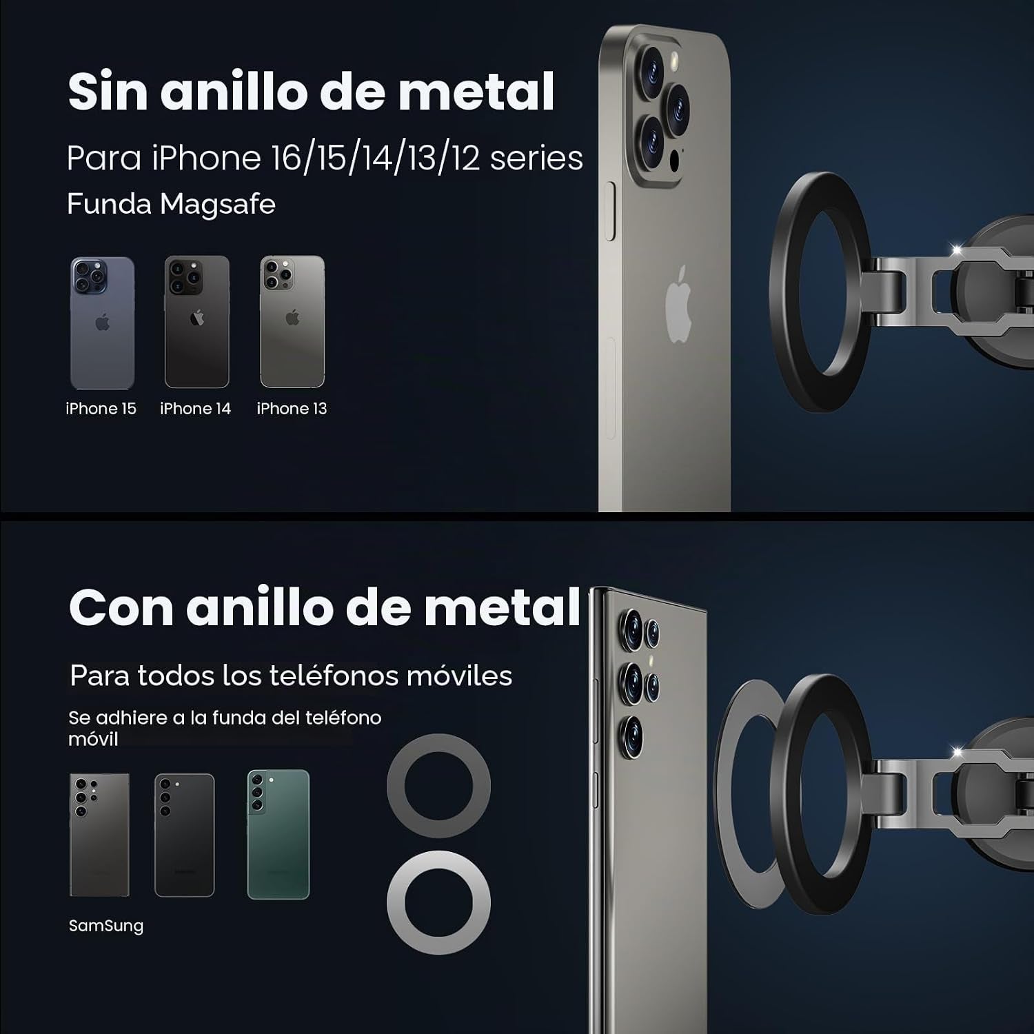 Suporte Magnético MagSafe para Carro - Rotação 360